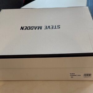 Steve Madden Cognac and Black Shoe Box